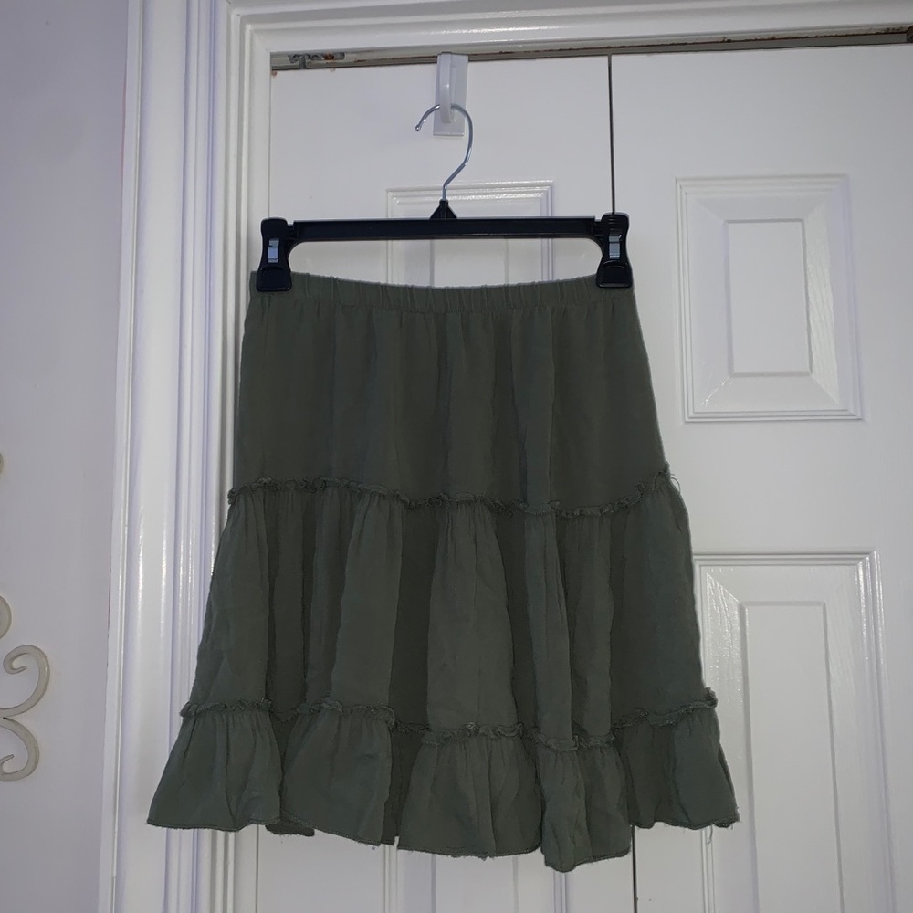 SHEIN army green skirt